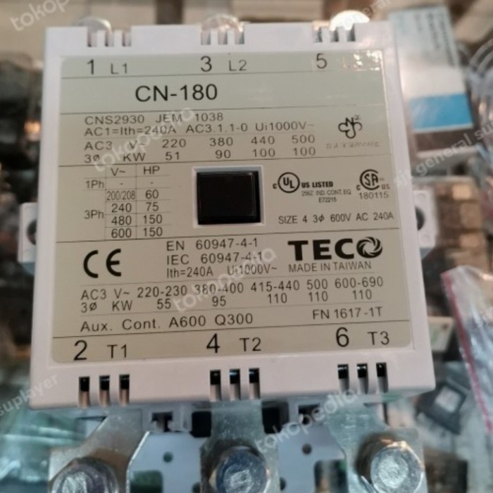 ✨Original Contactor Teco Cn-180 Terbatas