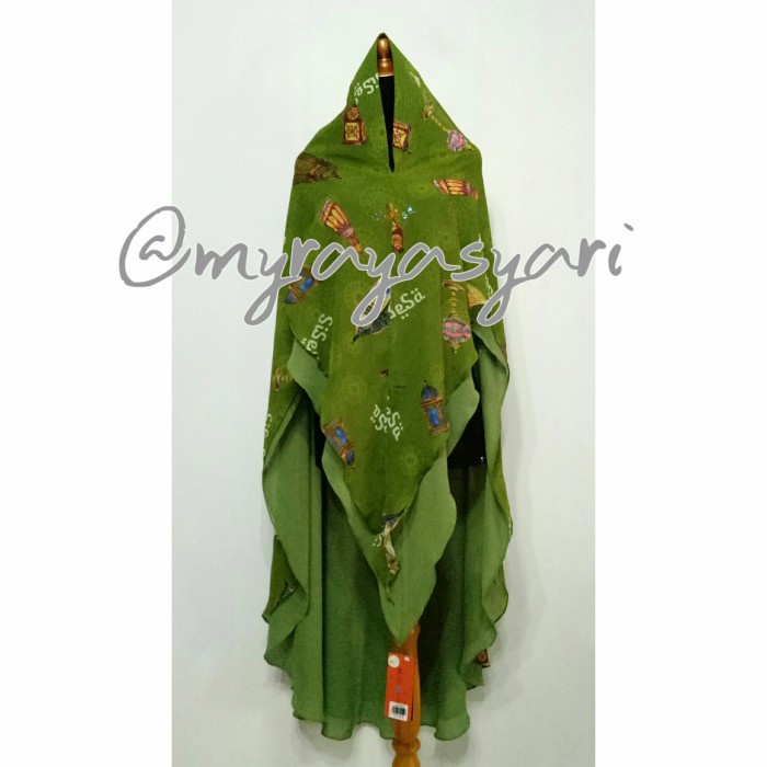✨New Khimar Sisesa Nazmia Light Army Berkualitas
