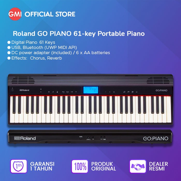 ✨New Roland Go Piano 61-Key Portable Piano Terbatas