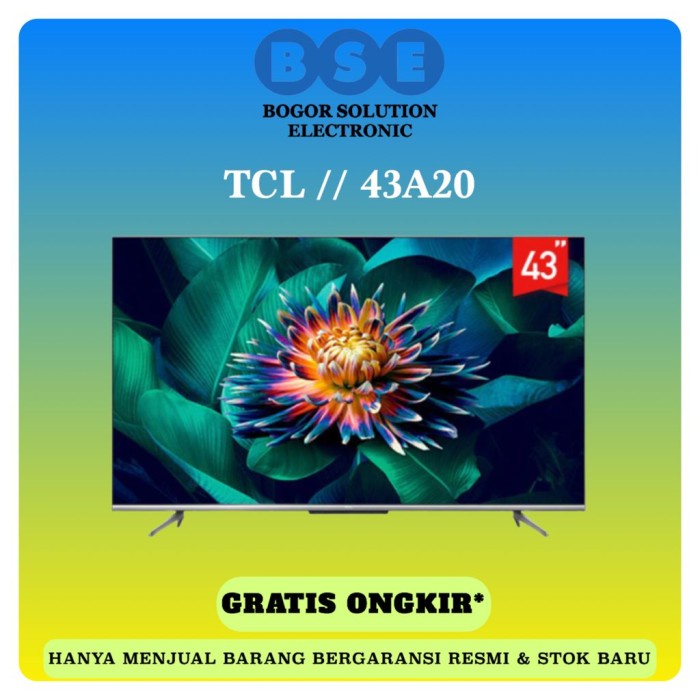 ✨New Led Tv Adnroid 43 Tcl 43A20 Android 11 Tcl Android Smart Tv 43A20 4K Terbatas
