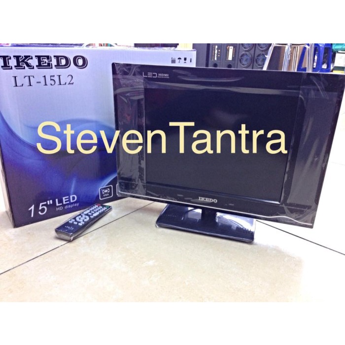 ✨New Led Tv Ikedo 15Inch Lt-15L2  Usb / Hdmi / 1080P Full Hd / Pc / Vga  Diskon