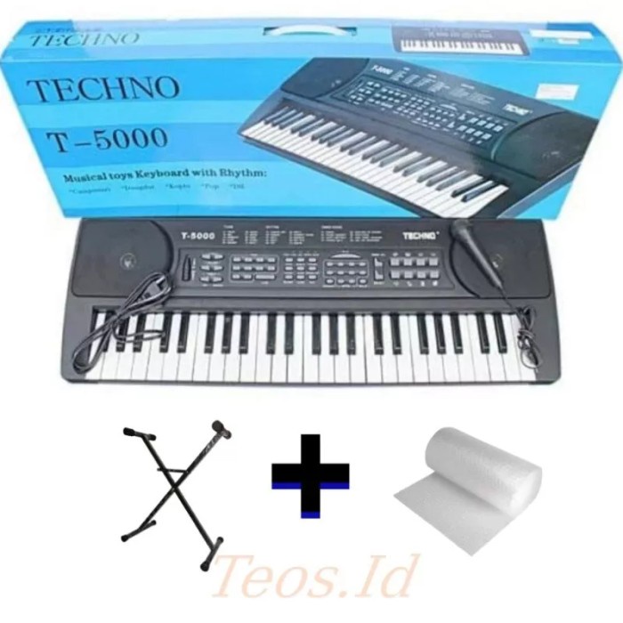 ✨New Piano Keyboard Techno T5000 Stand - Orgen Tunggal Diskon