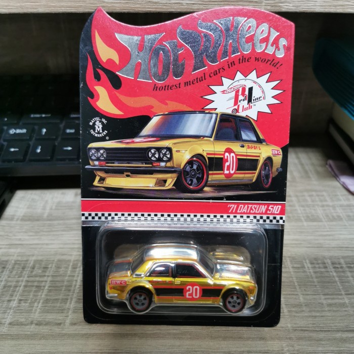 [Original] Hotwheels Rlc 71 Datsun 510 Gold Terbaru