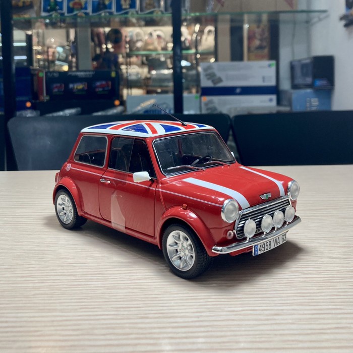 ✅Termurah Solido Morris Mini Cooper Union Jack Roof Diecast Mobil 1:18 Limited