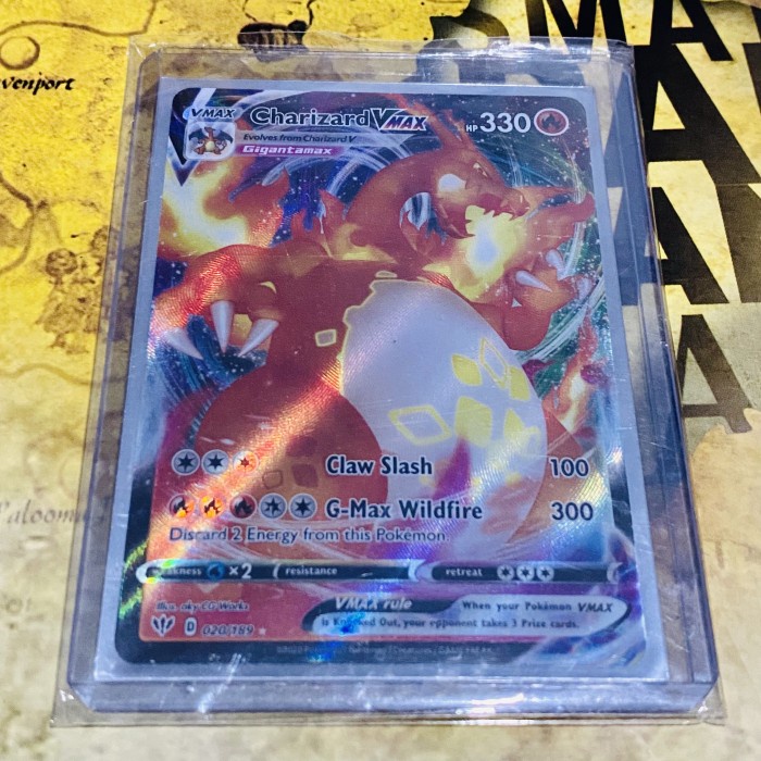 ✅Termurah Kartu Pokemon Charizard Vmax English Darkness Ablaze Berkualitas
