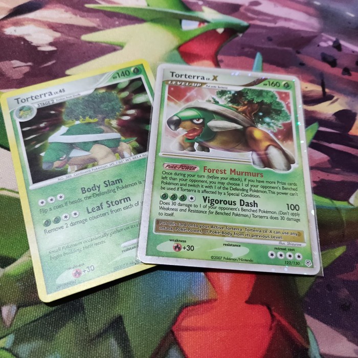 ✅Termurah Pokemon Tcg En Torterra Lv.X 122/130 Ultra Rare Diamond Pearl Base Set Terbaru