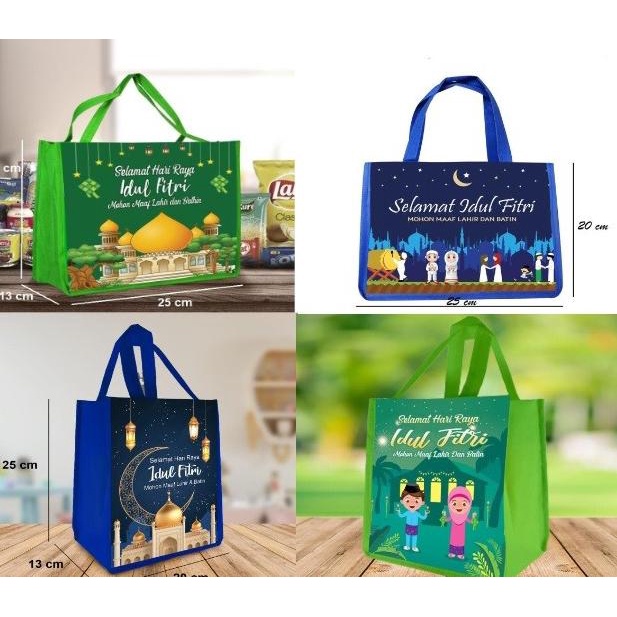 

:::::::] 25x20x13 Tas Goodiebag Idul Fitri Spundbond Bingkisan Lebaran Souvenir