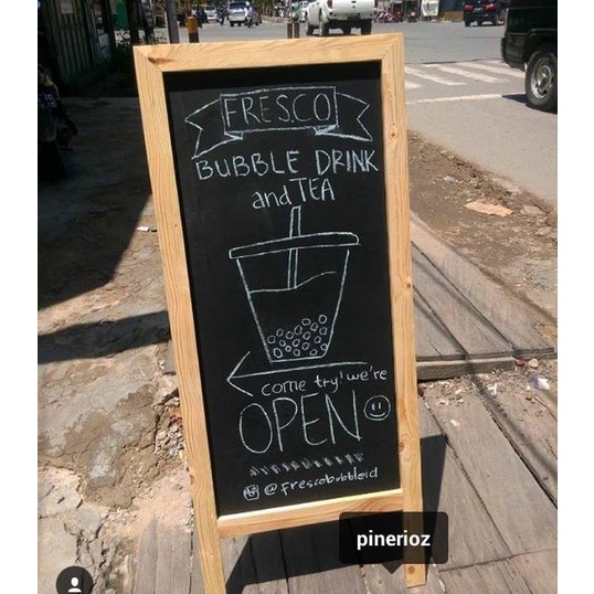 

Papan Tulis Kapur Standing 120*50Cm (Blackboard/Chalkboard)