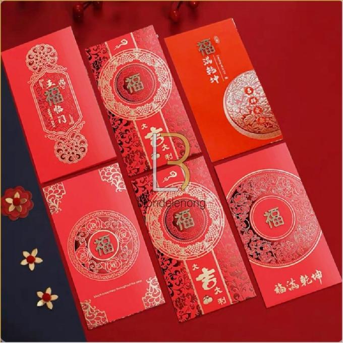 

Kertas Amplop Angpau Angpao Imlek Sincia Netral Fuk Fu Hoki Hook Merah Stok Terbatas
