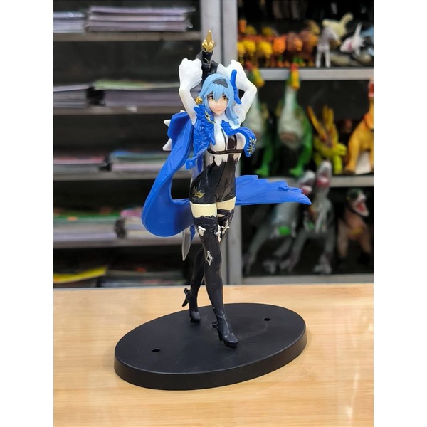 Action Figure Game Genshin Impact Eula with Sword Blue Dress