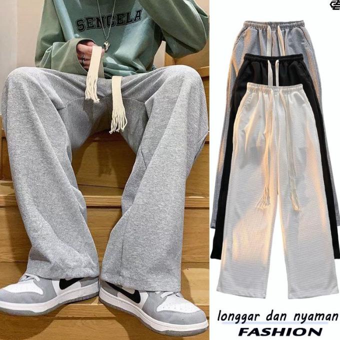 RAINBOW-celana korea celana oversize pria Celana pria Kulot priacelana