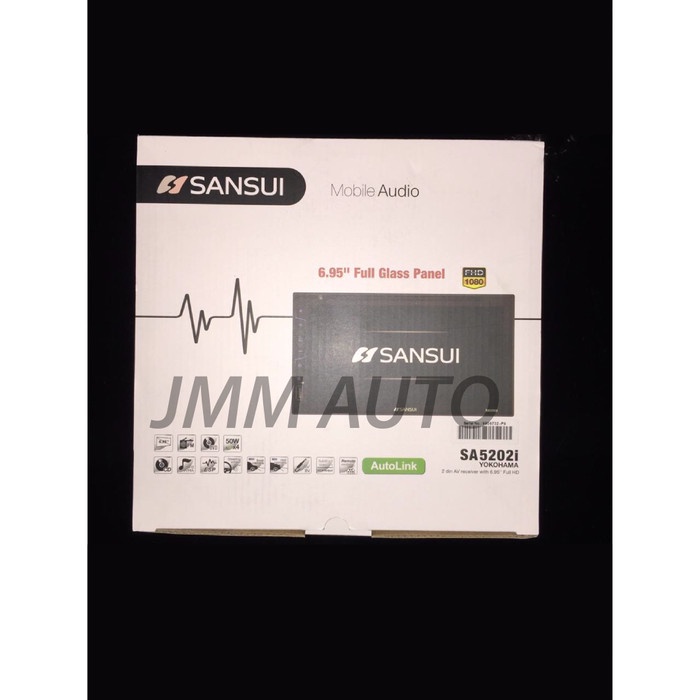 [Baru] Sansui Sa5202I Doubledin Fullhd Headunit Tv Mobil Mirrorlink/Autolink Diskon