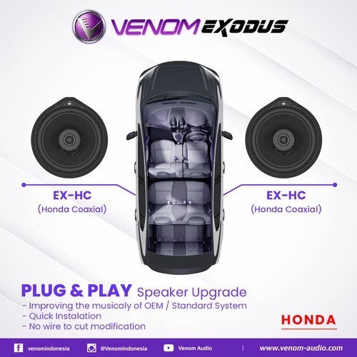 ✅Ori Venom Speaker Coaxial Exodus-Ex - Honda - Hc Terbatas