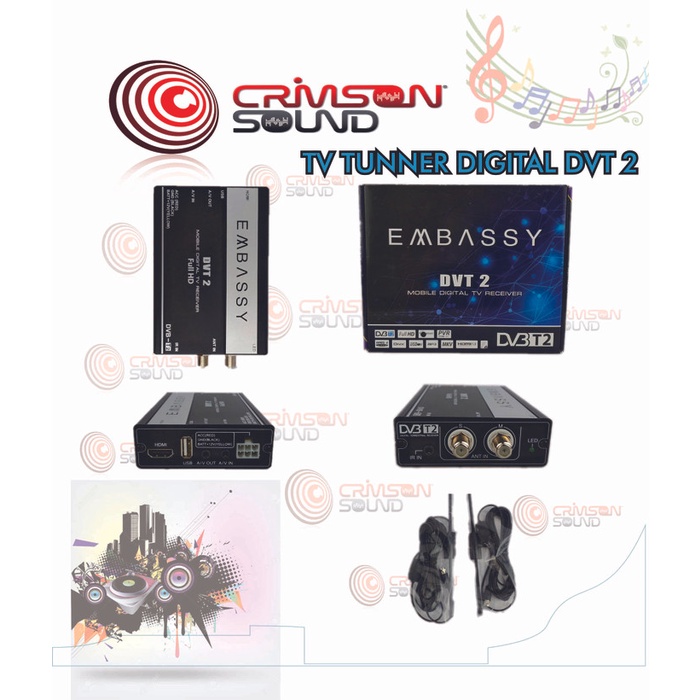 ✅Ori Embassy Dvt 2 Tv Tunner Digital Tv Receiver Terbaru