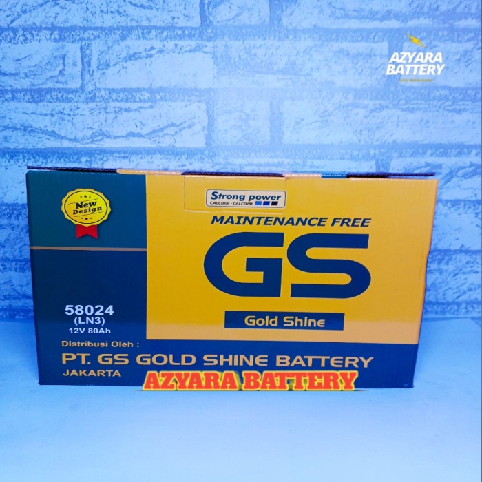 ✅New Aki Mobil Fortuner Diesel Gs Gold Shine Type Ln3 Aki Kering Diskon