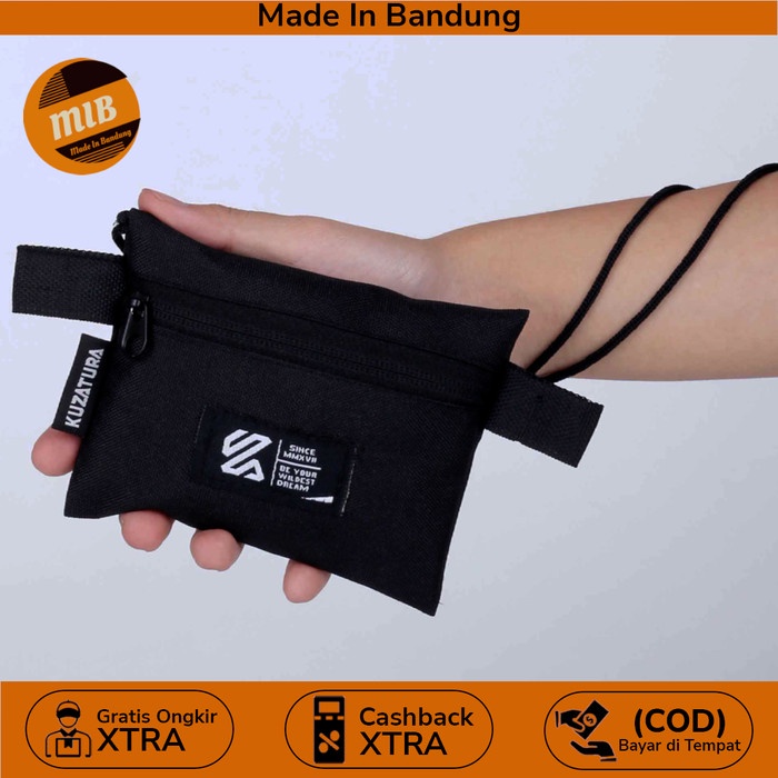 Terlaris Tas Dompet Gantung Kalung Leher Pria Hanging Wallet Hitam TM 900 SALE