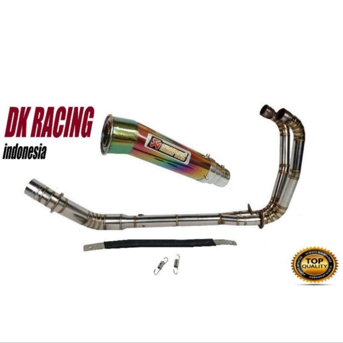 [Original] Knalpot Racing Ninja 250 Karu Akrapovic Megaphone Fulsystem Terbaru
