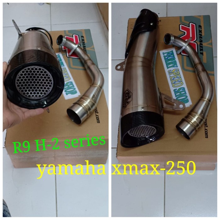 [Original] Knalpot R9 H2 Stenlis Xmax 250 / Knalpot R9 H2 X Max 250 Terbatas