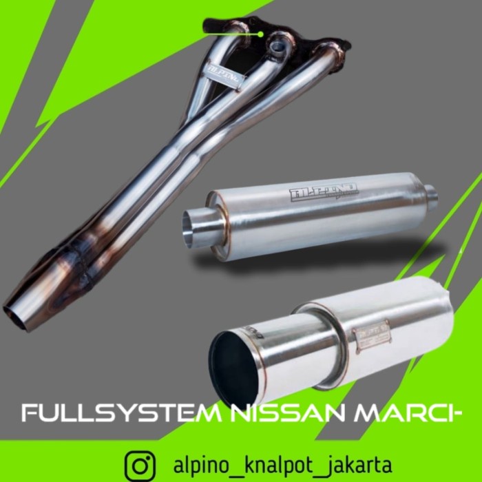 [Original] Knalpot Nissan March Alpino Terbatas
