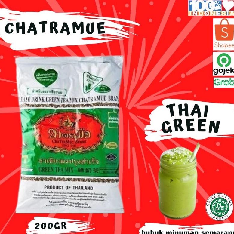 

Kekinian Chatramue Thai Green Tea Teh hijau Teh Thailand 200gr