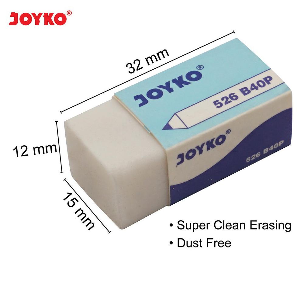 

Baru BOX 40PCS Eraser Penghapus Joyko 526-B40P ,,