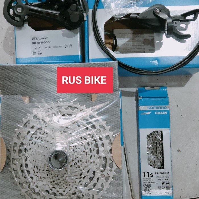 ✨Original Groupset Deore M5100 Japan 1X11S. Mini Groupset Deore 11S 1X11 M5100 Berkualitas