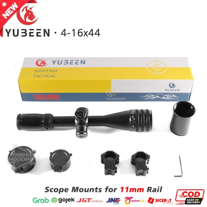 ✨Original Teleskop Yubeen Cl 4-16X44Aoeg Telesk Yuben Cl 4-16X44 Aoe Tahan Getar Terbatas