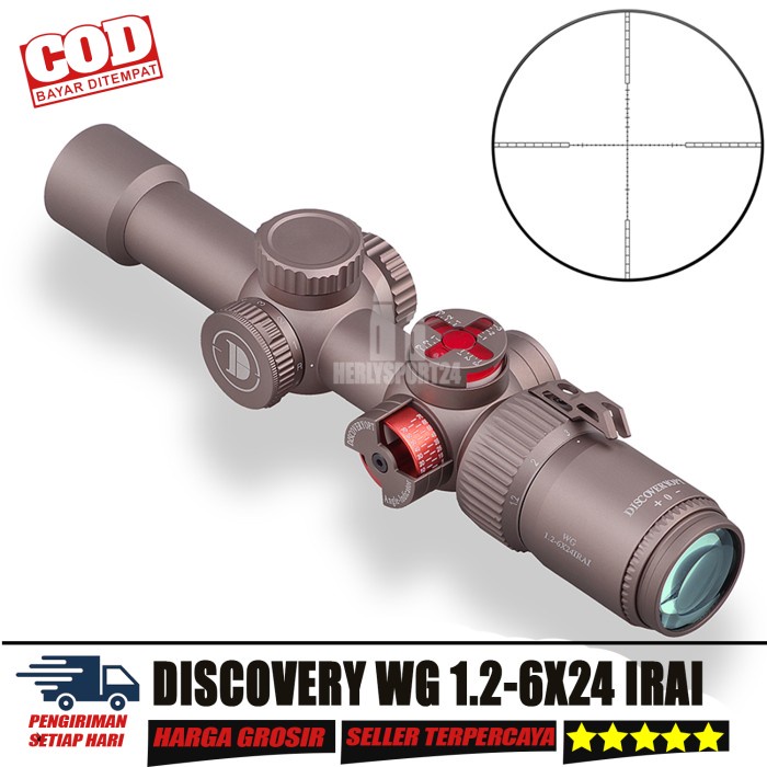 ✨Original Teleskop Telescope Discovery Wg 1.2-6X24 Irai Teleskop Buntung Jernih Terbatas