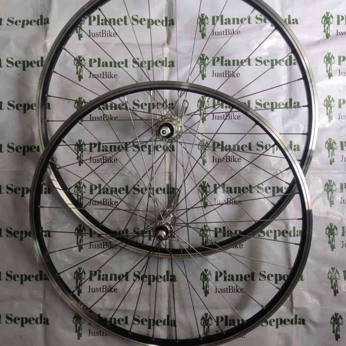 ✨Ori Wheelset 26 Araya Tm-620 Tm620 Hub Gt Vbrake 100/130 Cp Jari Ss Chrome Terbaru