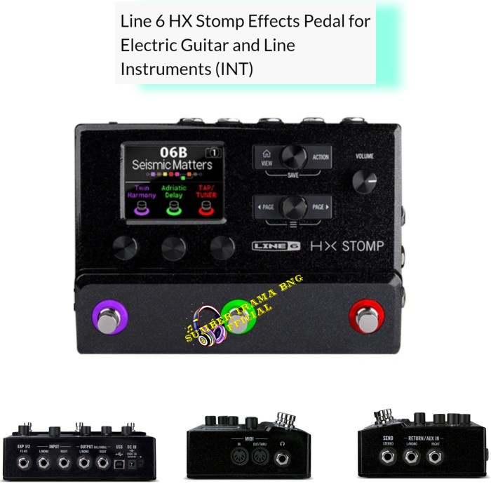 ✨Ori Line 6 Hx Stomp Effects Pedal For Electric Guitar  Line Instrument Diskon