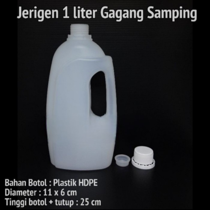 ✨Termurah Jerigen Gagang Samping 1 Liter Natural Terbatas