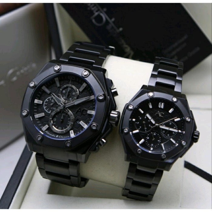 ✨Termurah Jam Tangan Couple Alexandre Christie Ac9601 Ac 9601 Black Original Limited