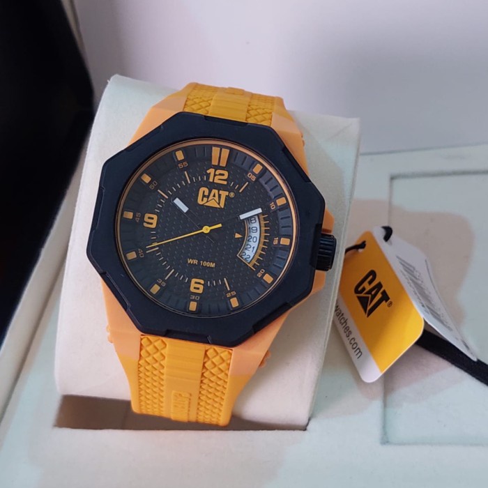 ✨Sale Jam Tangan Pria Caterpillar Cat Lm.121.27.137 Yellow Black Original Limited