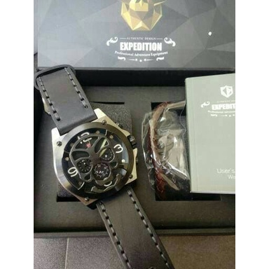 ✨Sale Expedition E6699 Silver Black Free Gelang. Garansi Resmi 1Tahun Terbaru