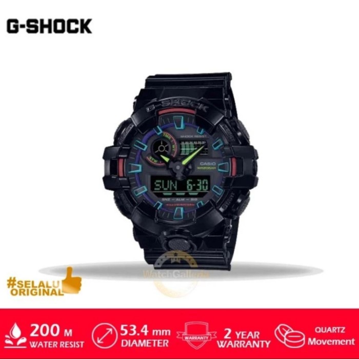 ✨Ready Jam Tangan Casio G-Shok Ga-700Rgb-1Adr Limited Original 100 Terbatas