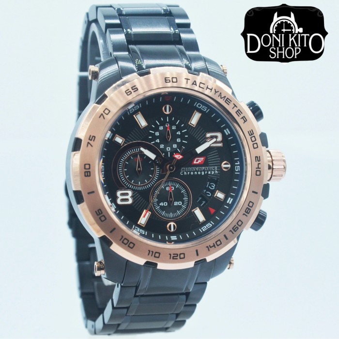 ✨Ready Jam Tangan Pria Original Chronoforce 5215 Rosegold Black Garansi Resmi Berkualitas