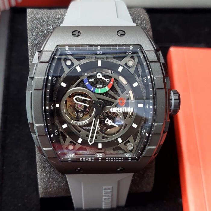 ✨Ready Jam Tangan Pria Expedition E6782 E 6782 Automatic Titianium Black Grey Limited