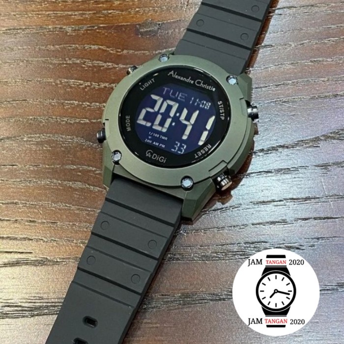 ✨Ready Jam Tangan Pria Original Alexander Cristie Ac 9376 Green Black Ac9376 Berkualitas