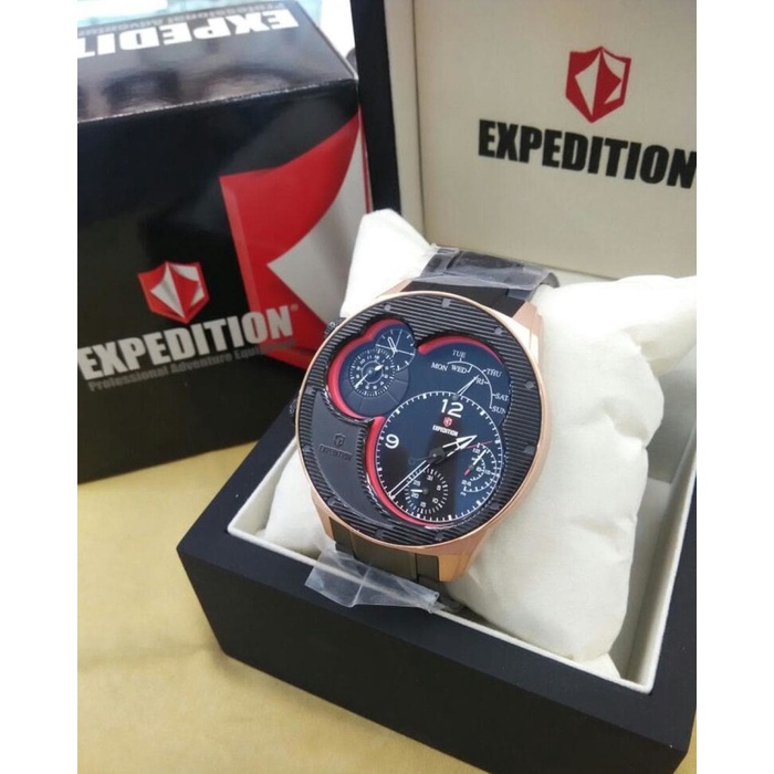✨Ready Expedition E 6737Mc Black Rose Gold Original Terbaru