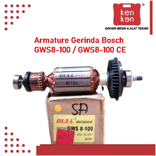 Armature Gerinda Bosch GWS8-100 GWS8-100 CE Bull