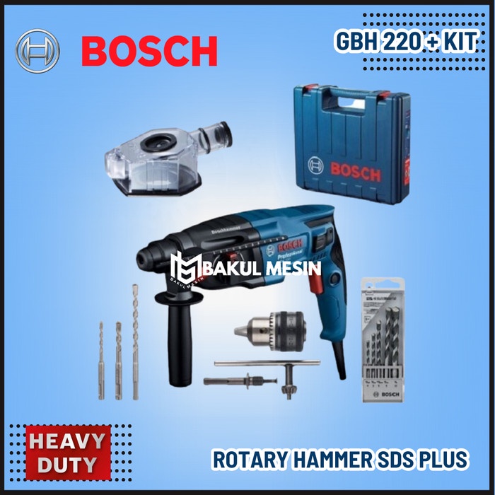 Bosch Gbh220 Mesin Bor Beton Rotary Hammer 22Mm Gbh 220