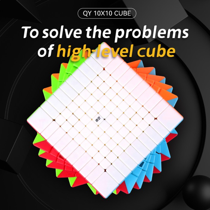 ✅Sale Rubik Qiyi 10X10 Cube Original Stickerless 10X10X10 Qi Yi Diskon