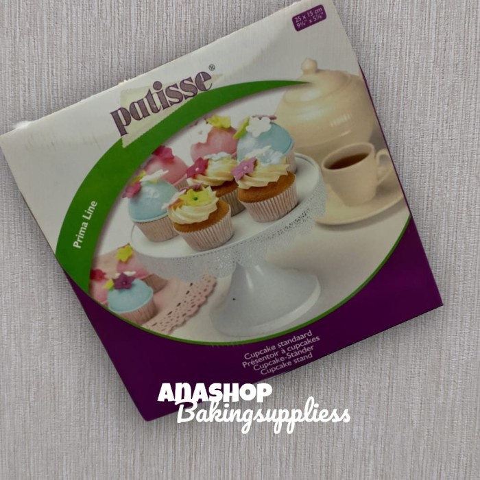

[Baru] Patisse Cupcake Stand White ⌀25 H 15Cm/ Tatakan Kue Patisse Diskon