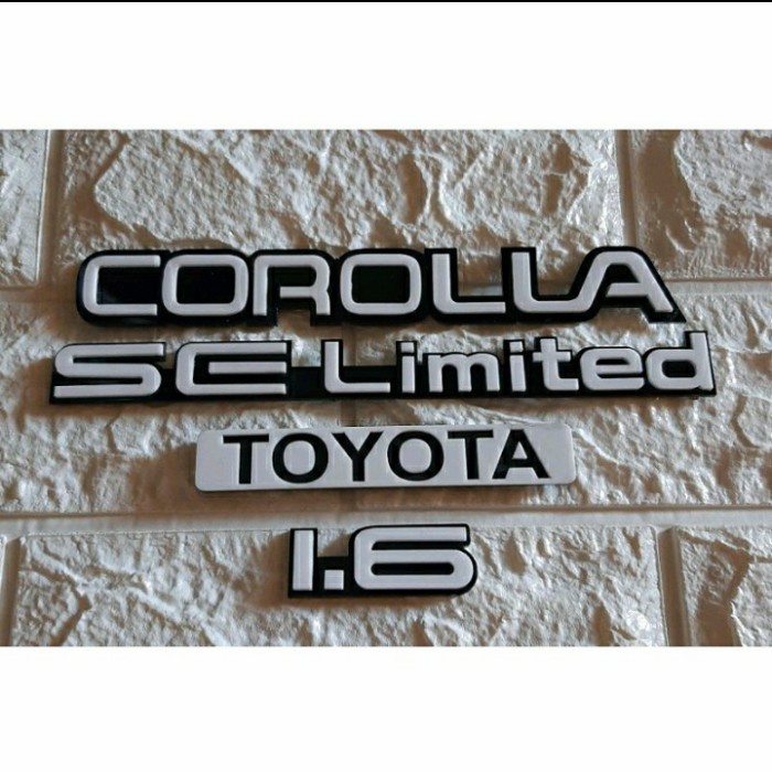 EMBLEM BAGASI SET COROLLA TWINCAM AE92 HAND MADE