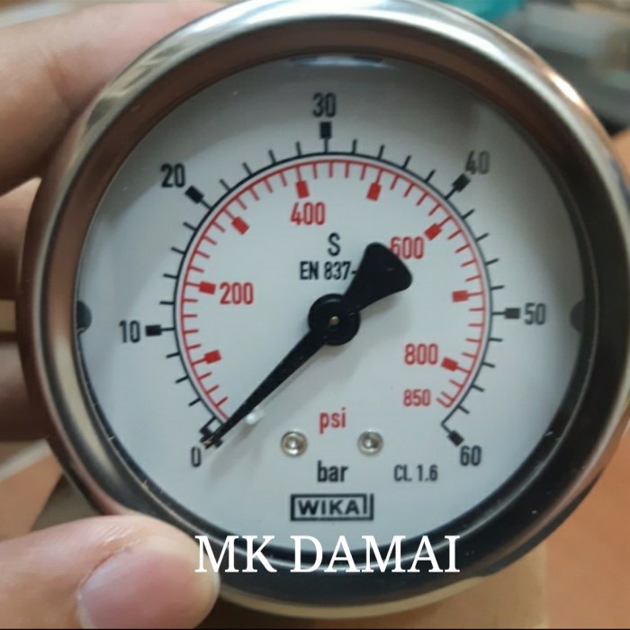 ✅Sale Pressure Gauge Payung Wika 60Bar 2 1/2Inch / Wika Model Payung Terbaru
