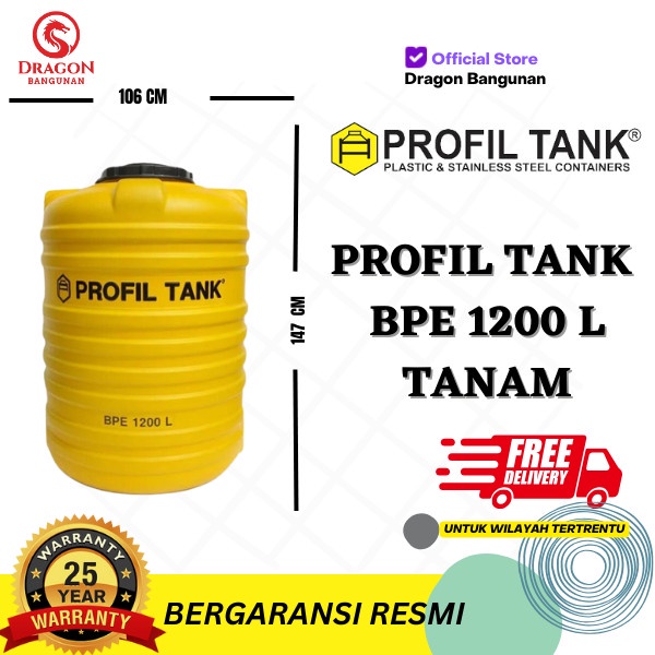 ✅Original Profil Tank Tda 1200 Tanam - 1200 Liter Limited