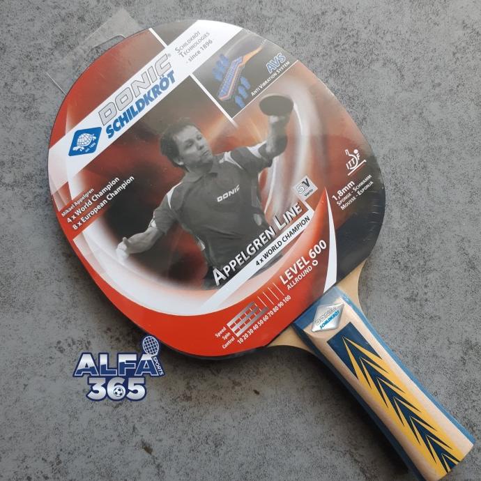 Donic Schildkrot Appelgren 600 Bat Bet Pingpong Tenis Meja