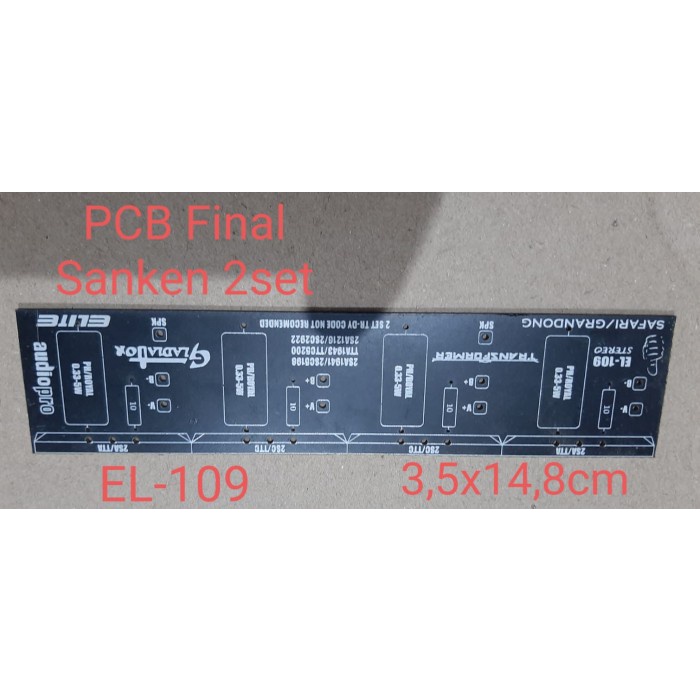 best produk] PCB Final Sanken 2 set PCB TR transistor Final 2set EL-109