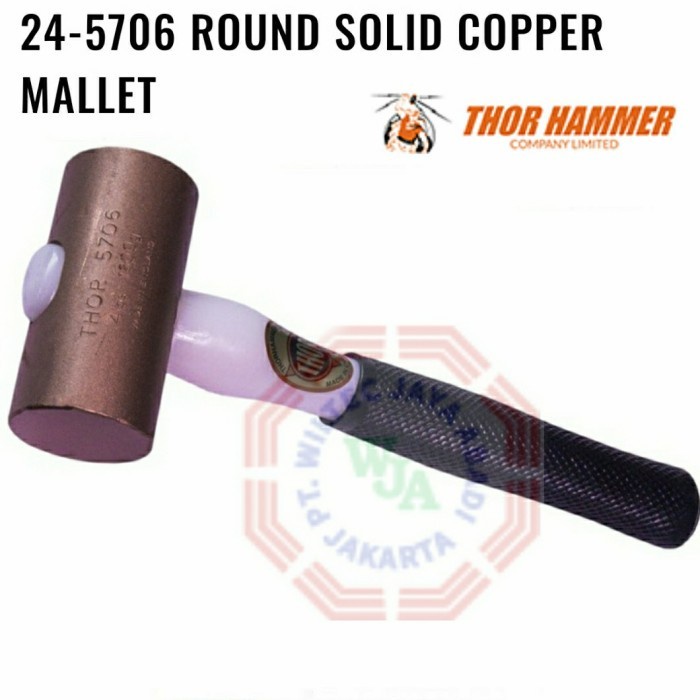 ✅New Copper Hammer / Palu Tembaga 4Lb 1745G Gram Merk Thor England Terbatas
