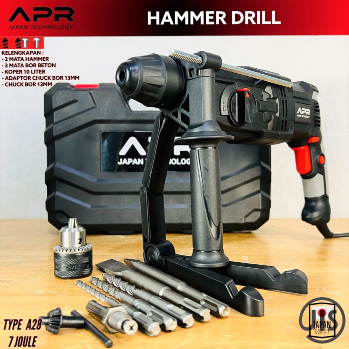 [Original] Mesin Bor Hammer Drill Rs04 Uchiha Uciha Makita Maktec Bobok Beton Terbatas